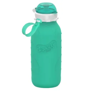 Squeasy Sports-Large 480ml Silicone Smoothie and Drink Pouch AQUA