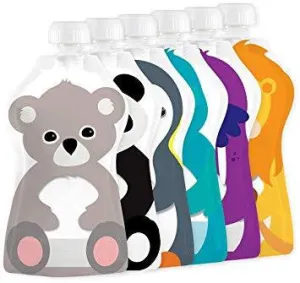 Squooshi Reusable Food Pouch - Small 6 pack