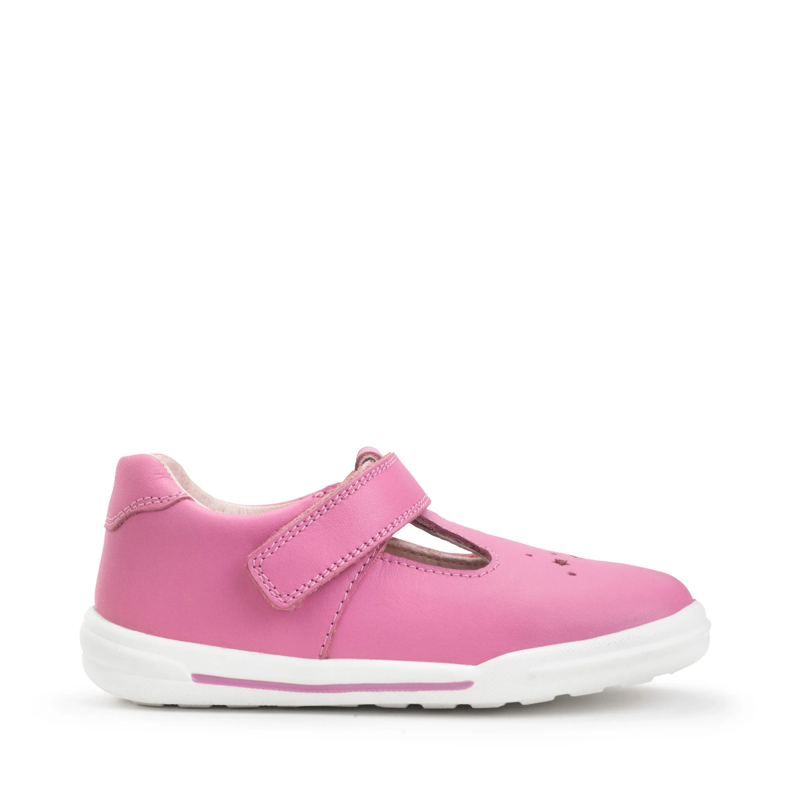 Start Rite Playground Girls Pink T-Bar Shoe