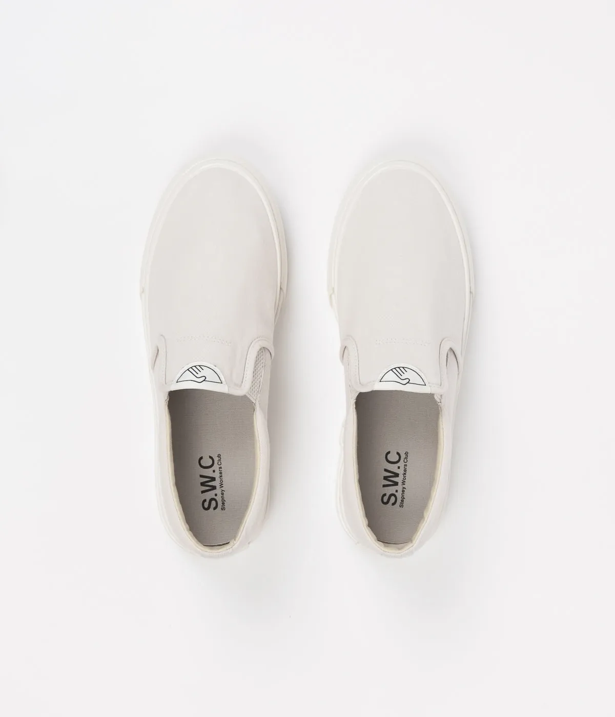 Stepney Workers Club Lister Canvas Shoes - Raw Ecru