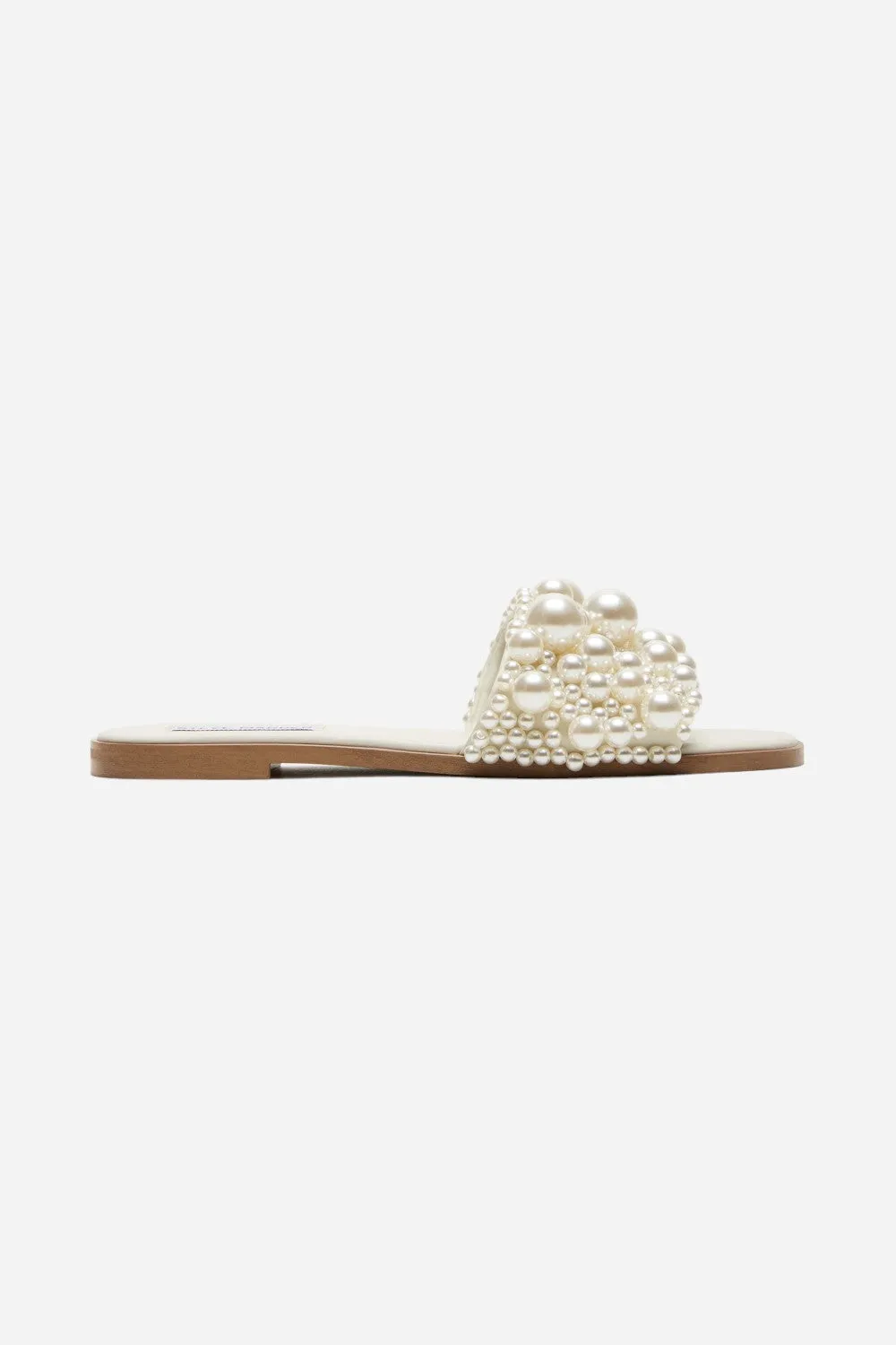 Steve Madden Knicky Sandals in Ivory Pearl