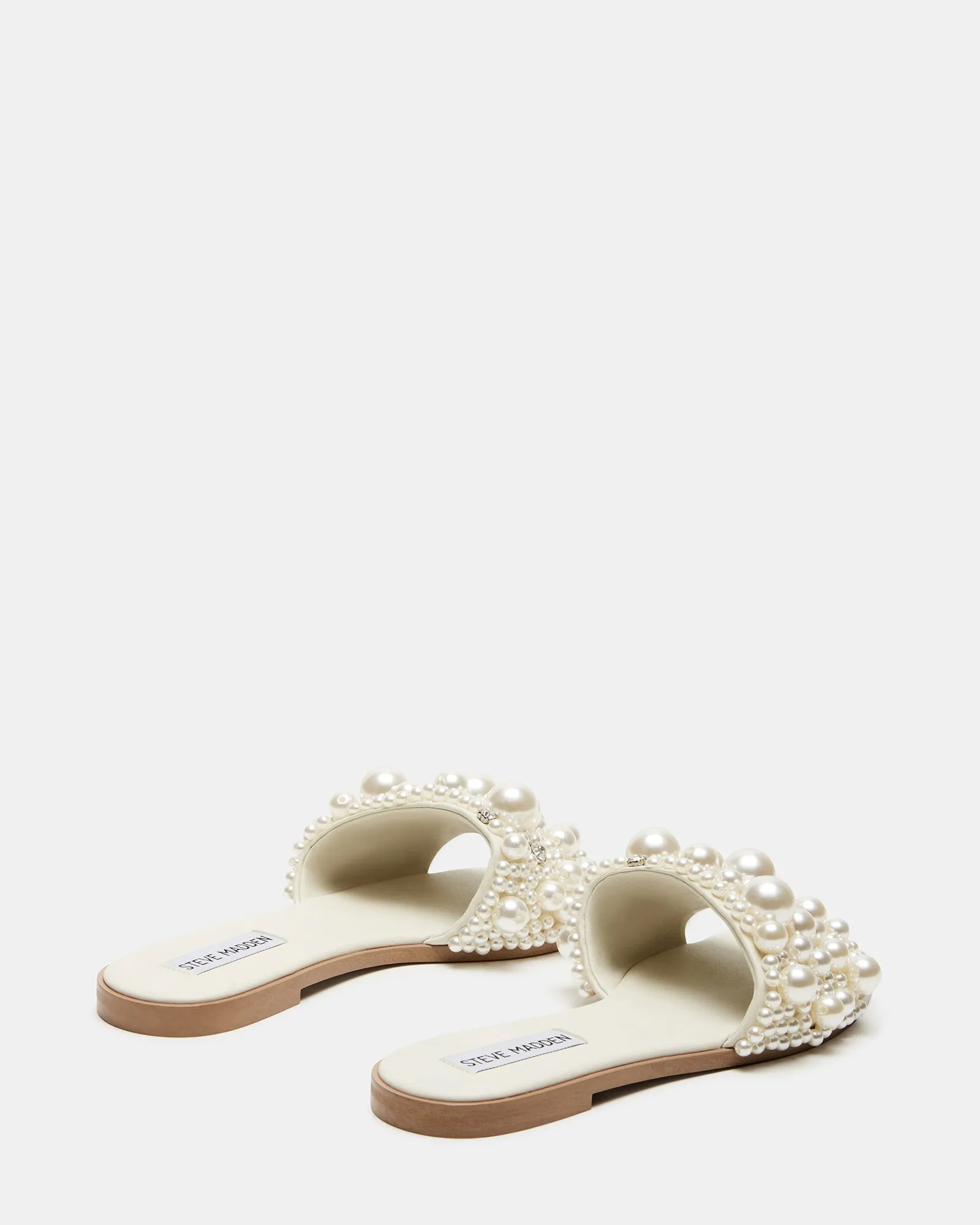 Steve Madden Knicky Sandals in Ivory Pearl