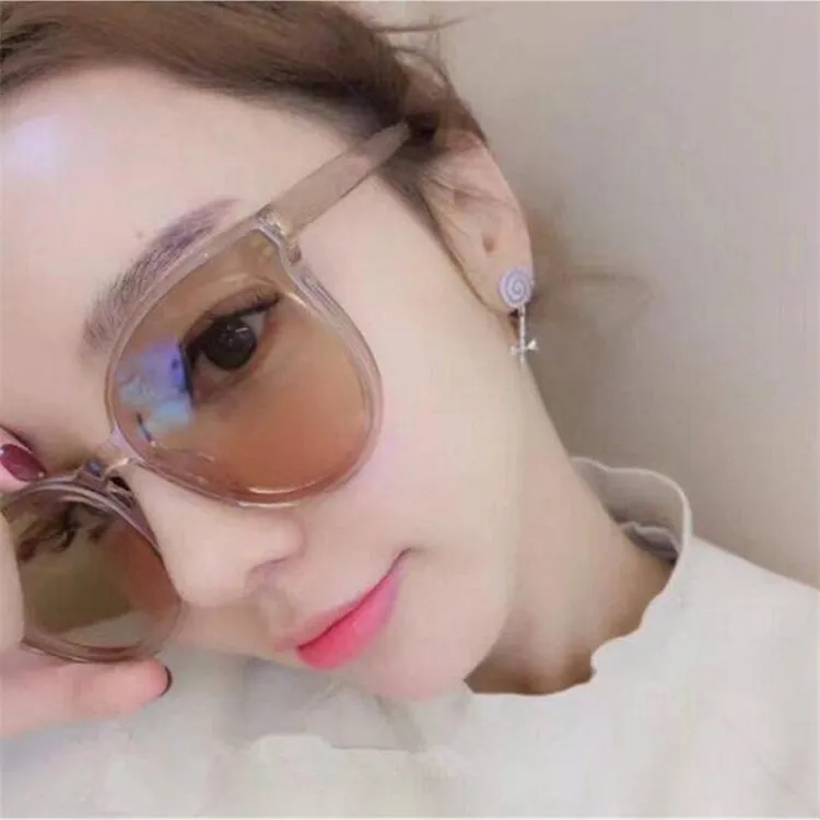 Sunglasses Retro Street Fashion Sun Glasses(Pink)