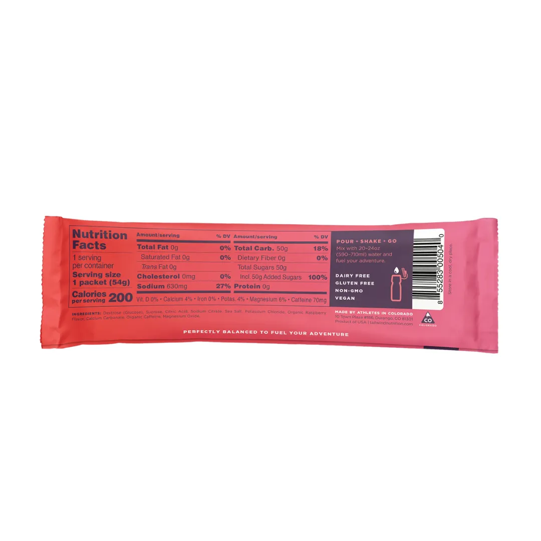 Tailwind Nutrition - Endurance Fuel Stick - Raspberry (Caffeinated)