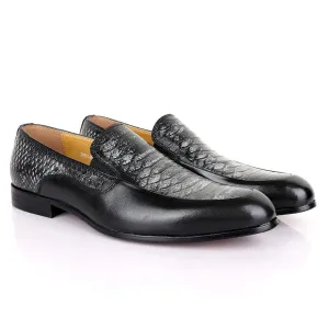 Terry Taylors Classic Black and Grey Leather Shoe