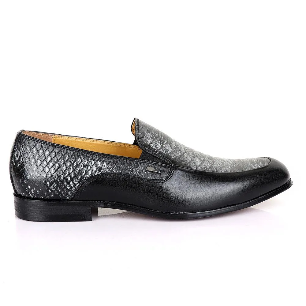 Terry Taylors Classic Black and Grey Leather Shoe