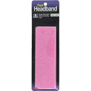 Thick 2-Ply Headband - Pink