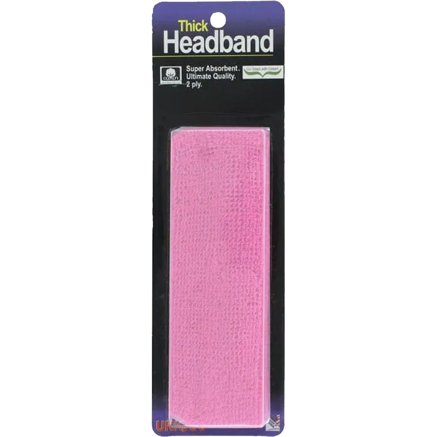 Thick 2-Ply Headband - Pink