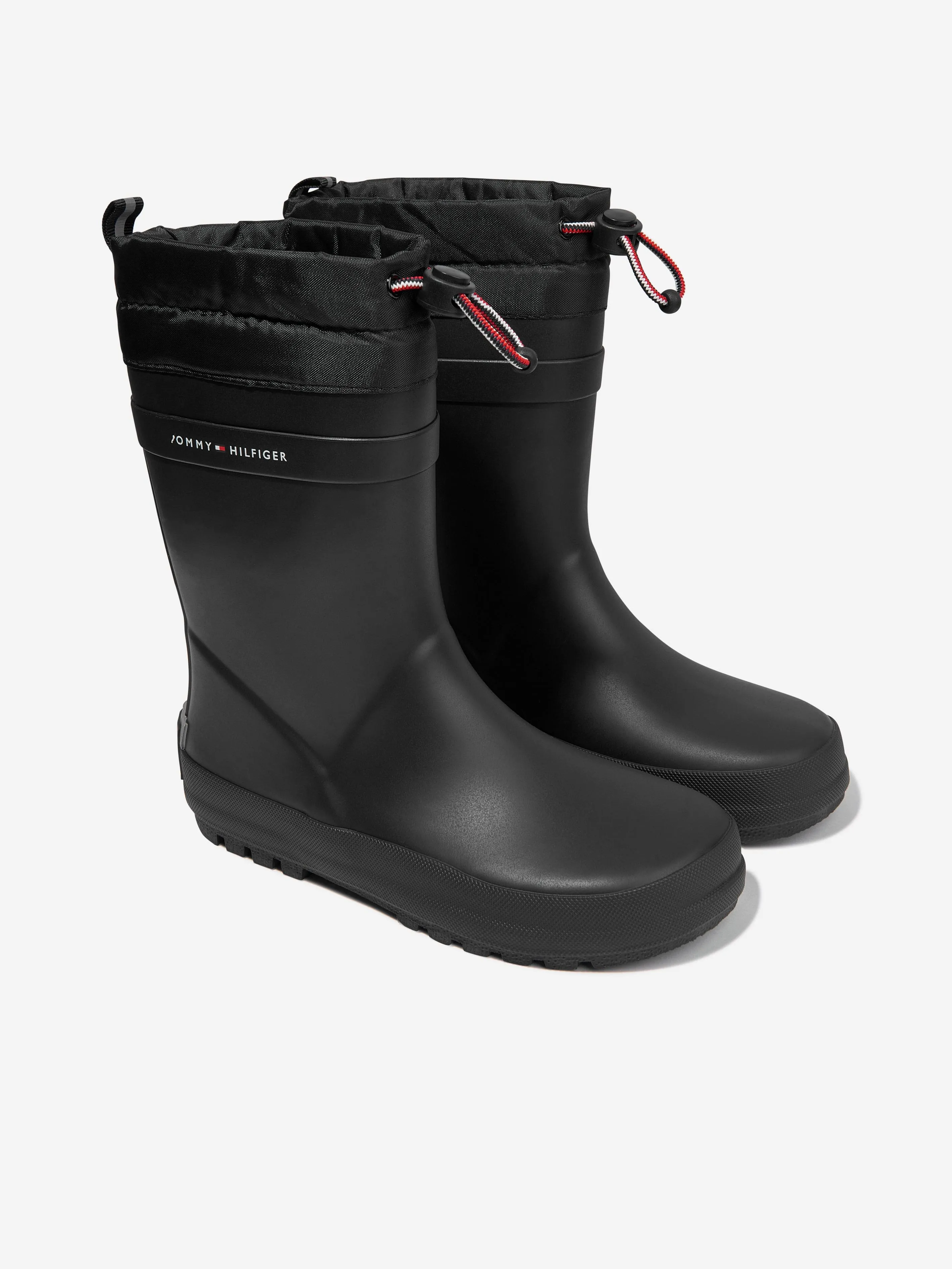 Tommy Hilfiger Kids Rain Boots in Black