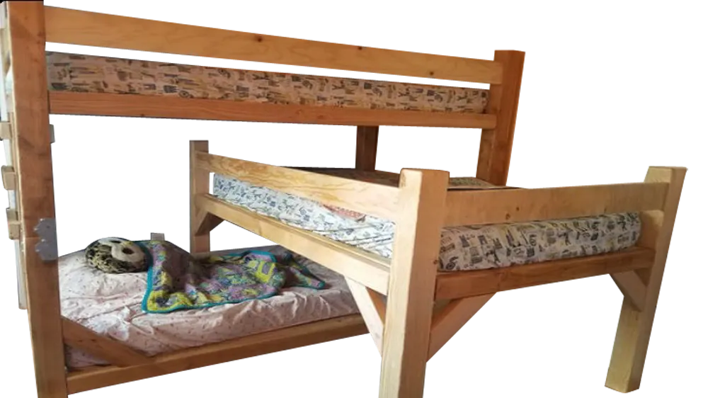 Triple Bunk Bed DIY Plans - Wooden Sleeper Kids Bedroom Furniture Build Your Own