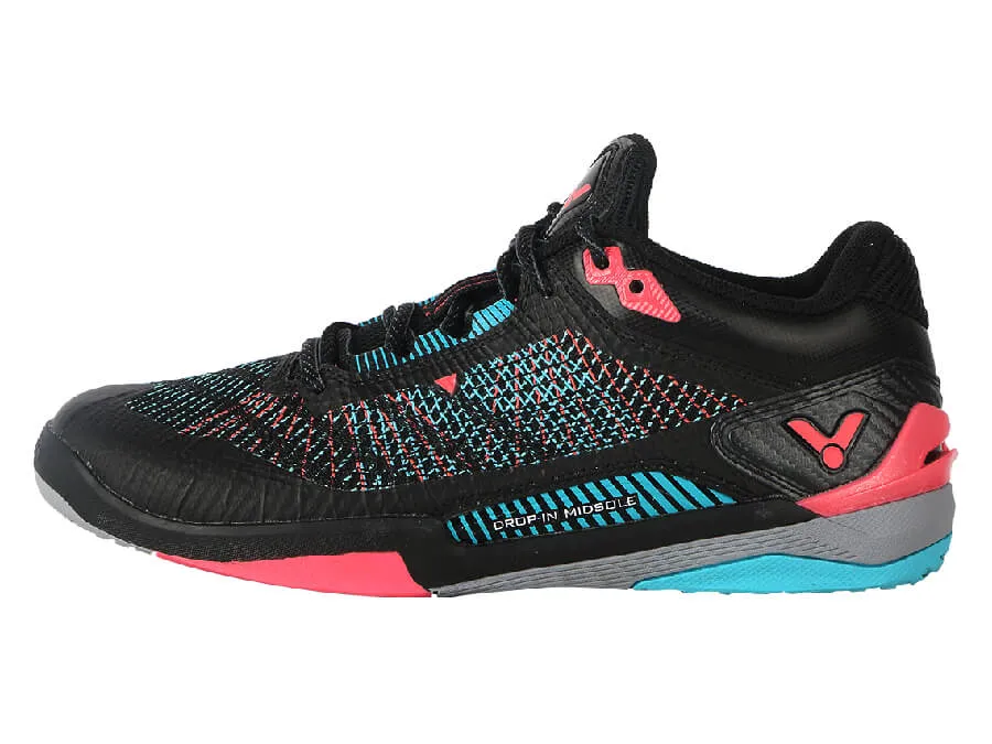 Victor VG2ACE Unisex Professional Badminton Shoes (Black)