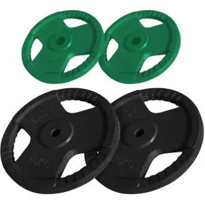 Vinyl Tri-Grip Weight Plate Set 2x 5KG - 2x 10KG [BOM]