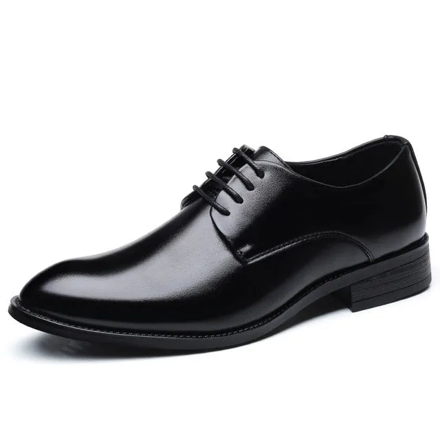 wedding microfiber leather shoes oxford formal business pointed toe for man