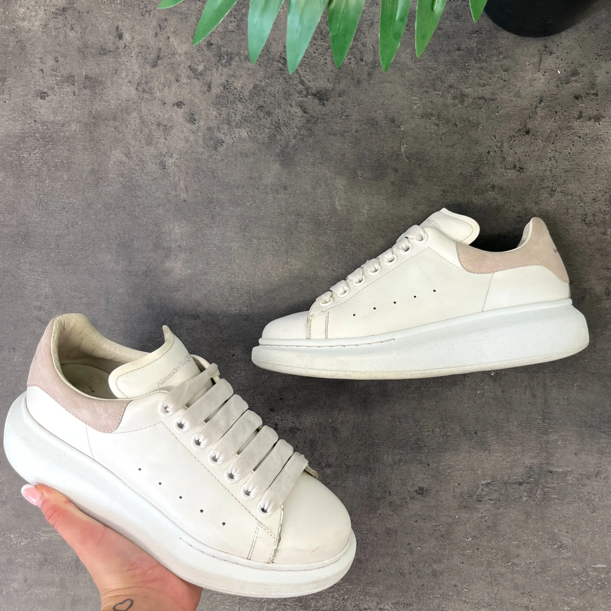 Women's Oversized Low Trainers White Size EU 38.5 / UK 5.5