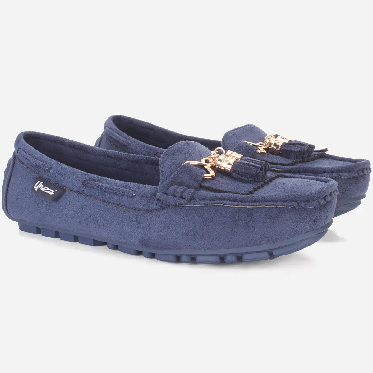 Womens "ISSA" Flat Comfy Slide In Moccasins