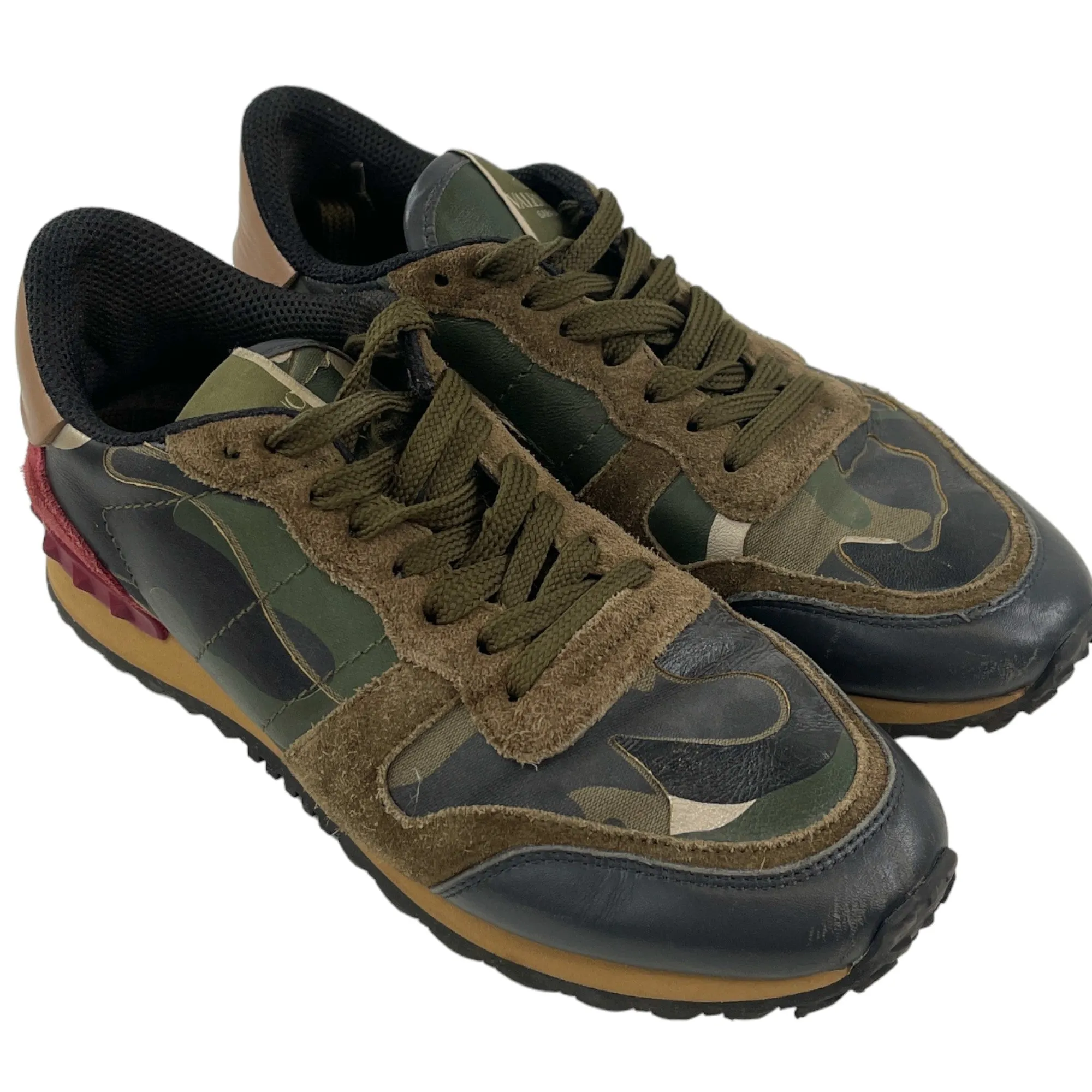 Women's Rockrunner Camouflage Low Trainers Khaki Size EU 37 / UK 4