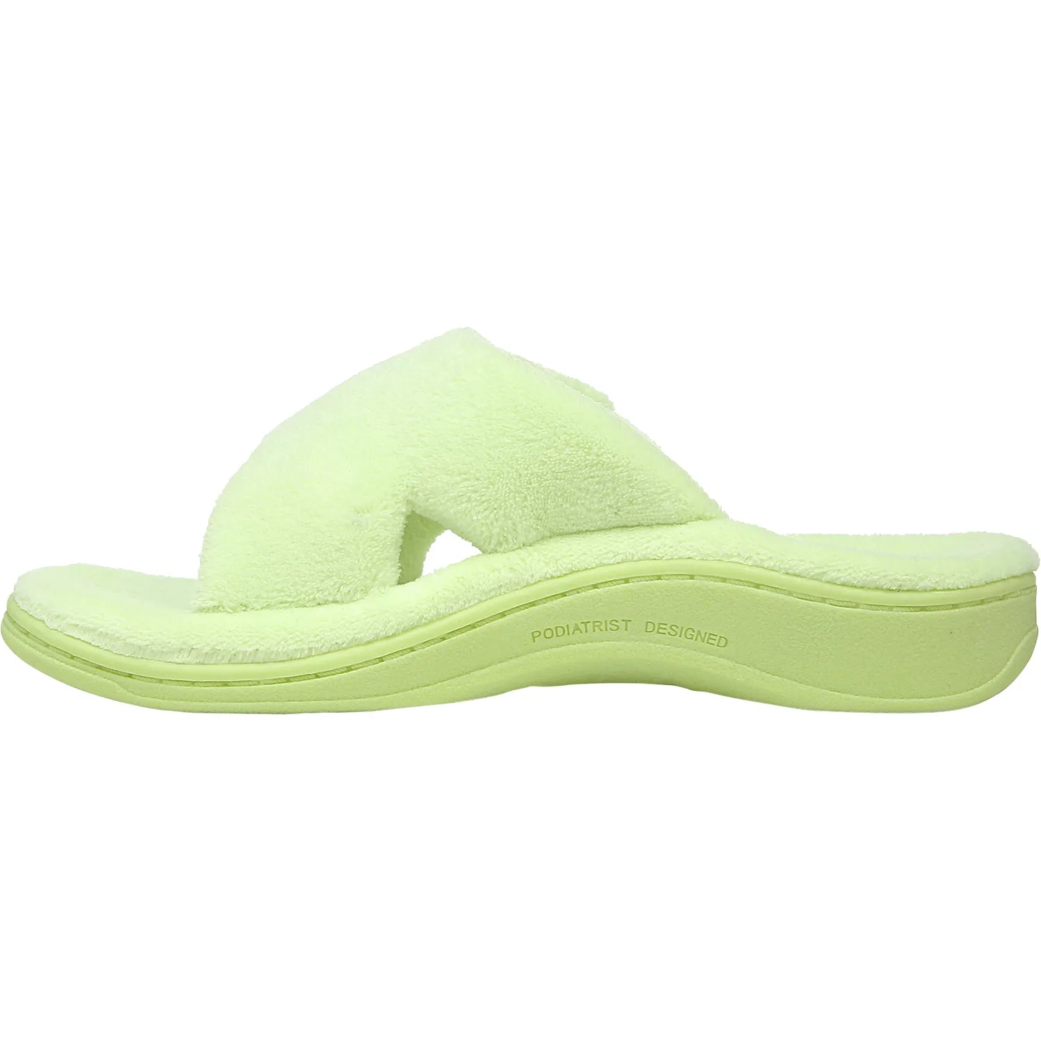 Women's Vionic Relax Pale Lime Terrycloth