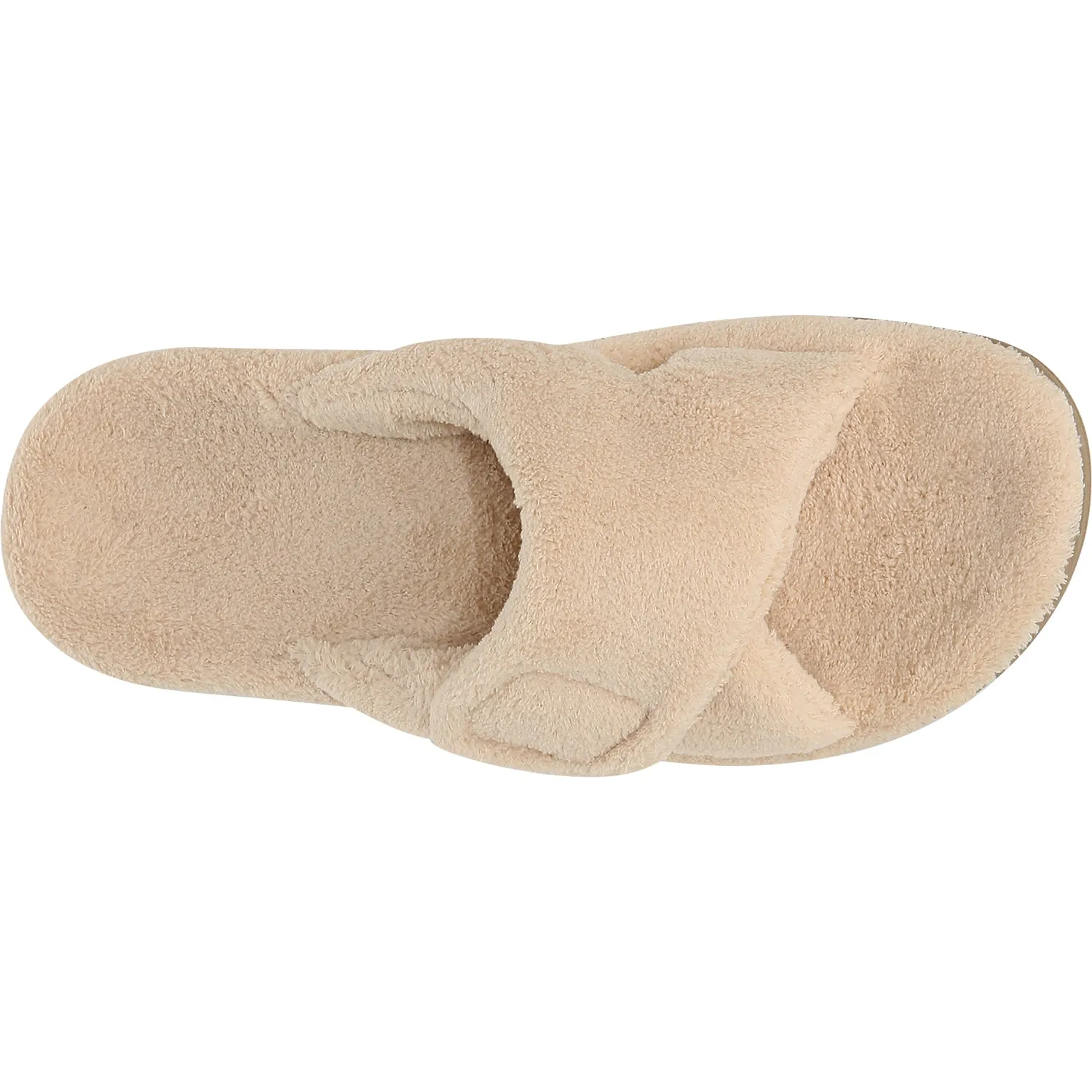 Women's Vionic Relax Slippers Tan Terrycloth