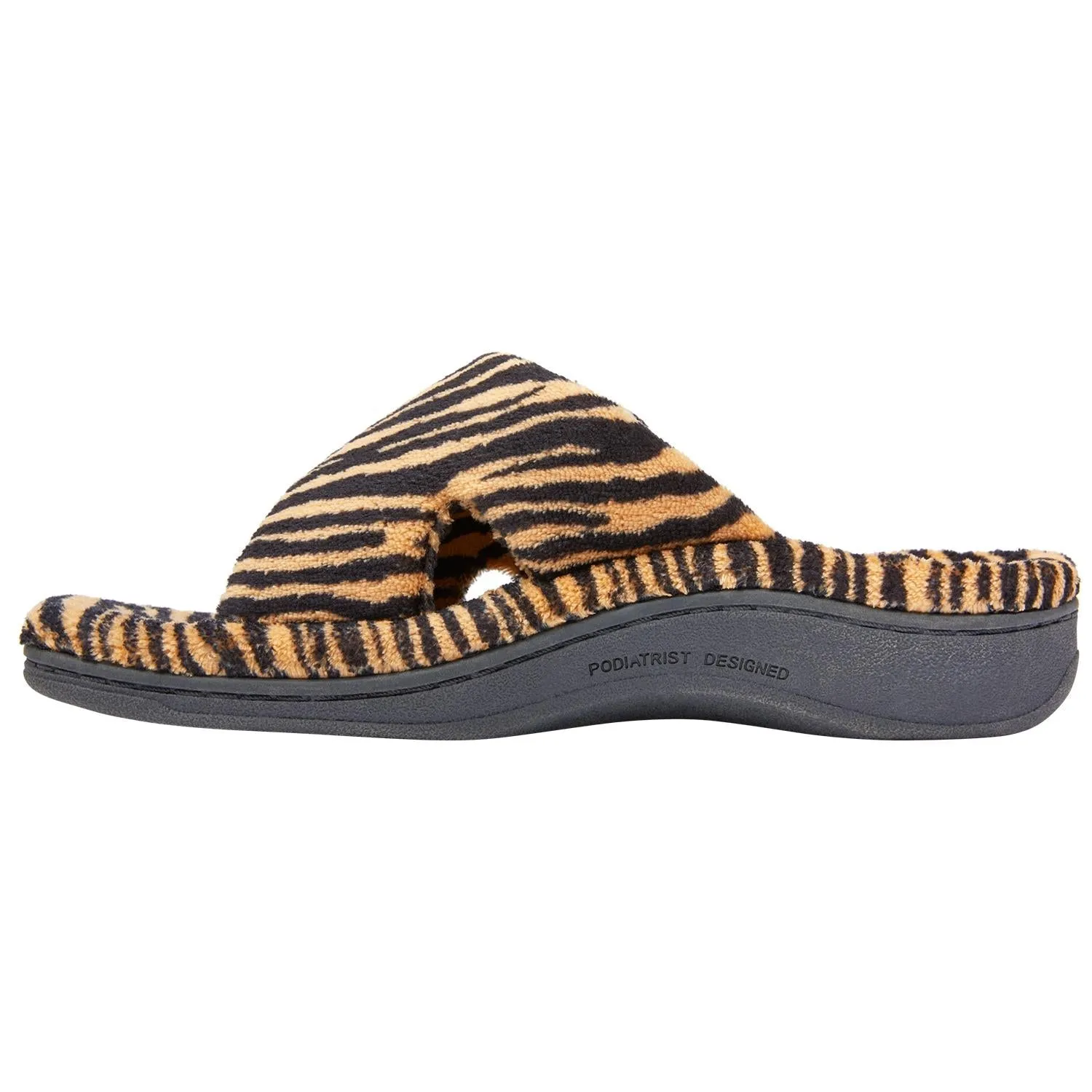 Women's Vionic Relax Slippers Tiger Natural Fabric